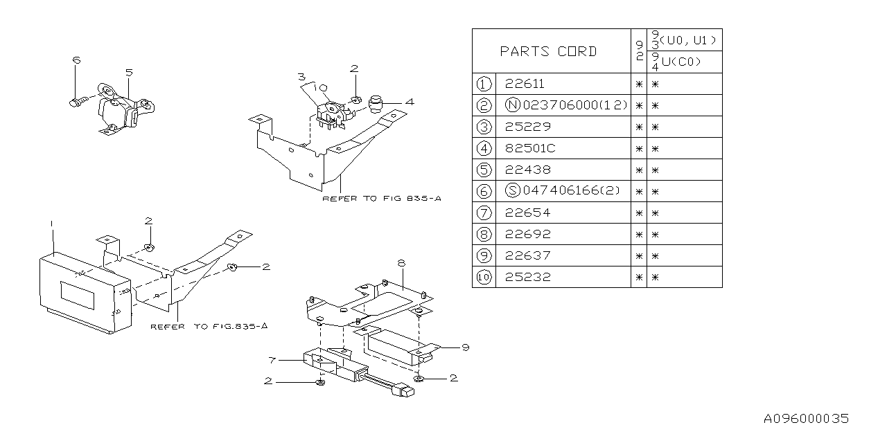 Subaru 22692AA060 Reservoir Bracket