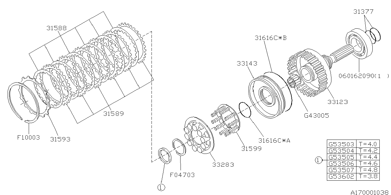 Subaru 33123AA150 Shaft Complete Rear Drive