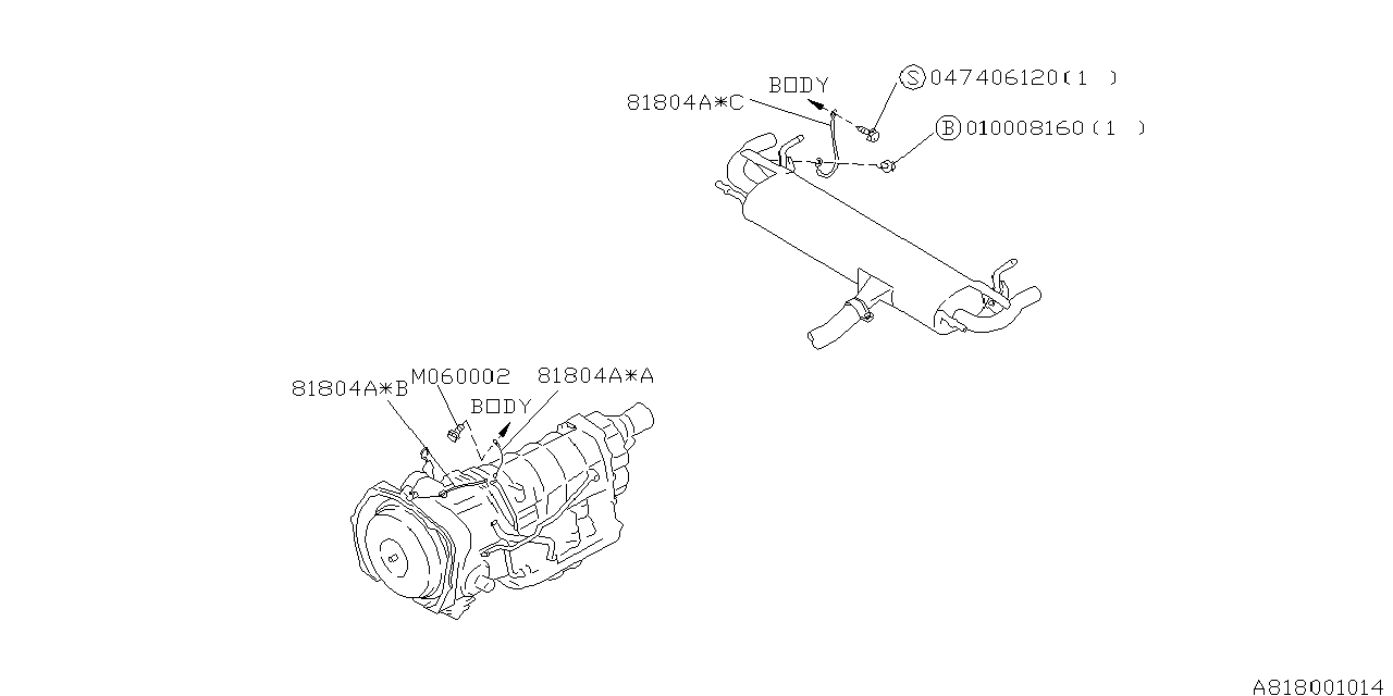 Subaru 81802PA120 Radio Cord