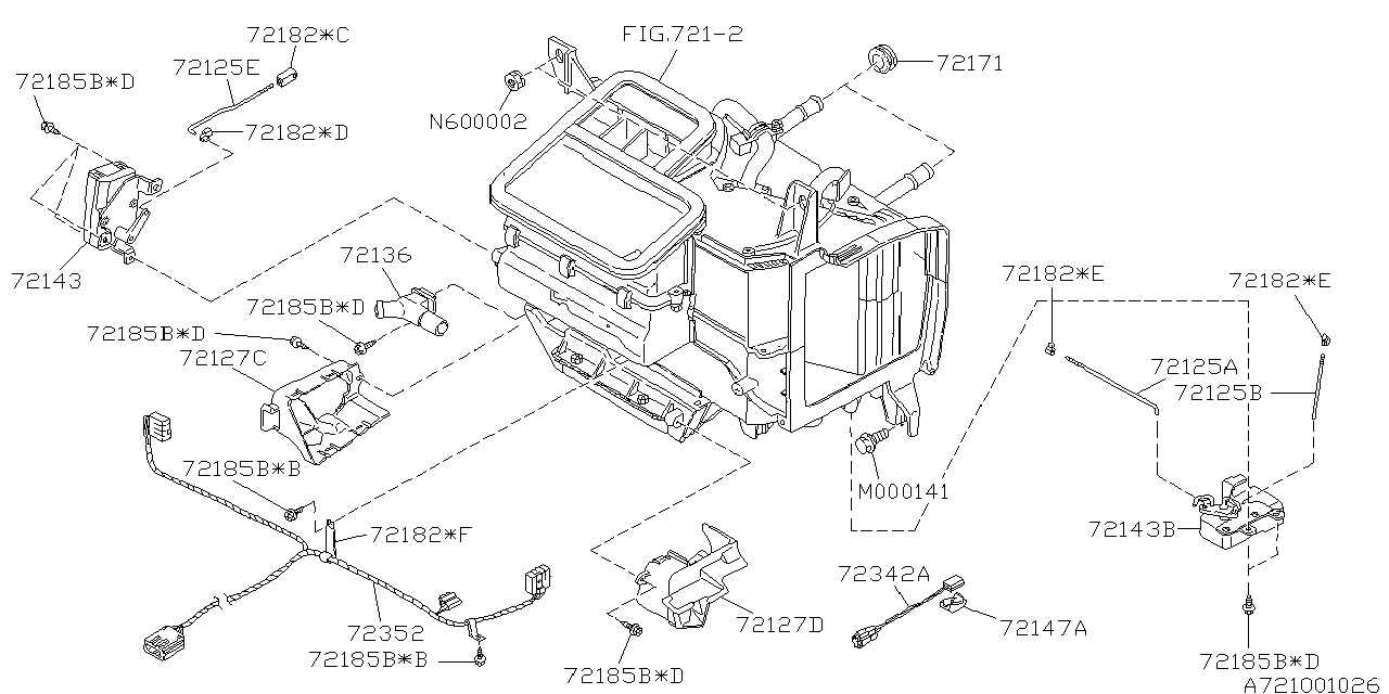 Subaru 72081PA000 Harness