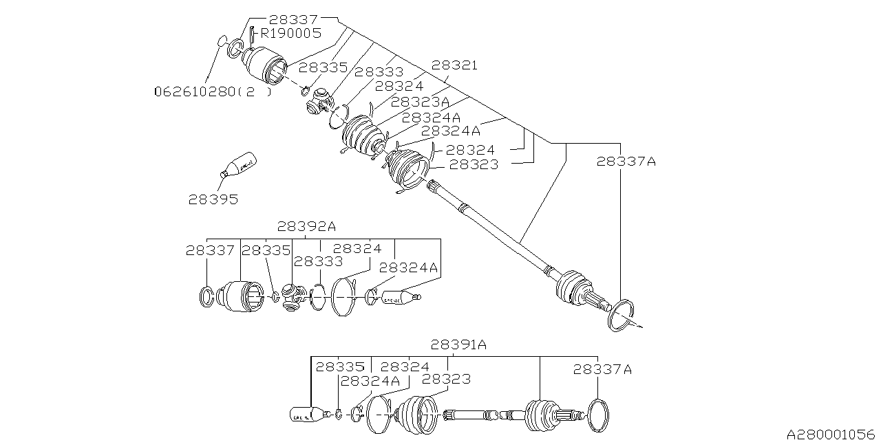 Subaru 28035PA000 CIRCLIP