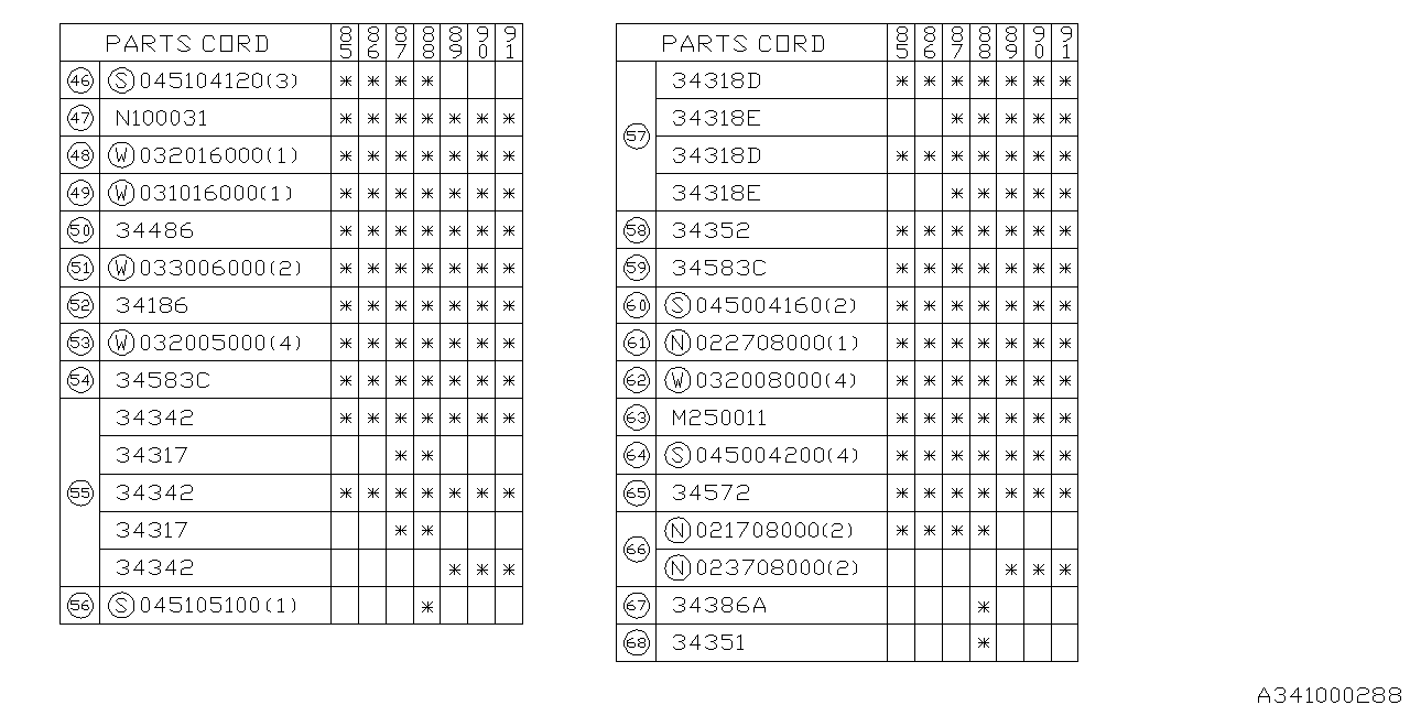 Subaru 31183GA180 Protector