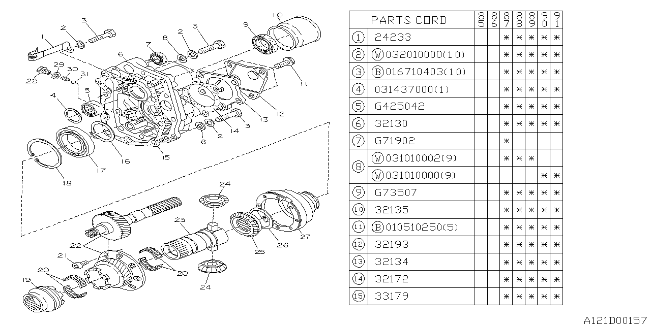 Subaru 33179AA060 Gasket Transfer