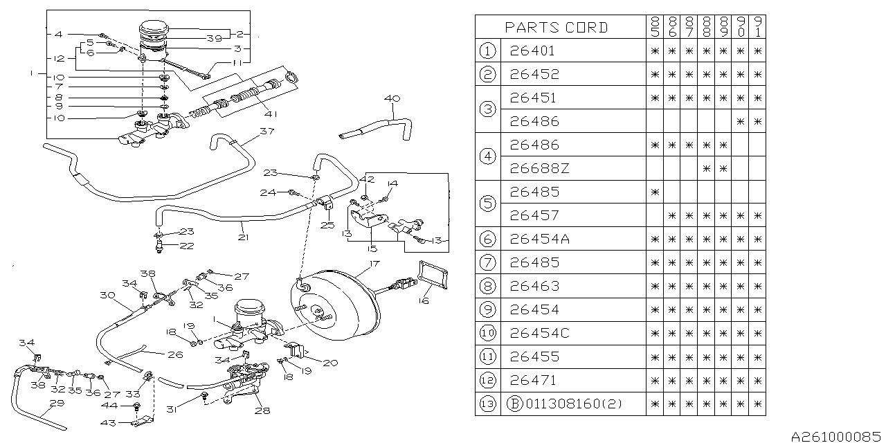 Subaru 25732GA010 Bolt