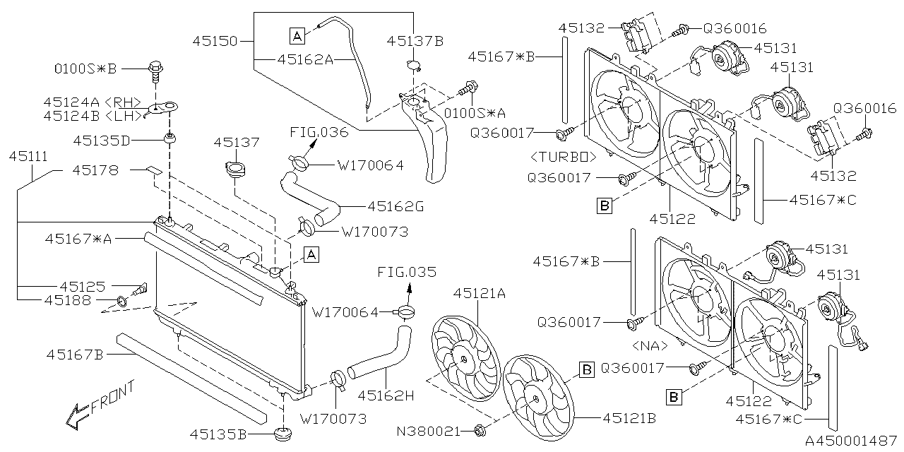 Subaru 45162AN00A Hose Over Flow