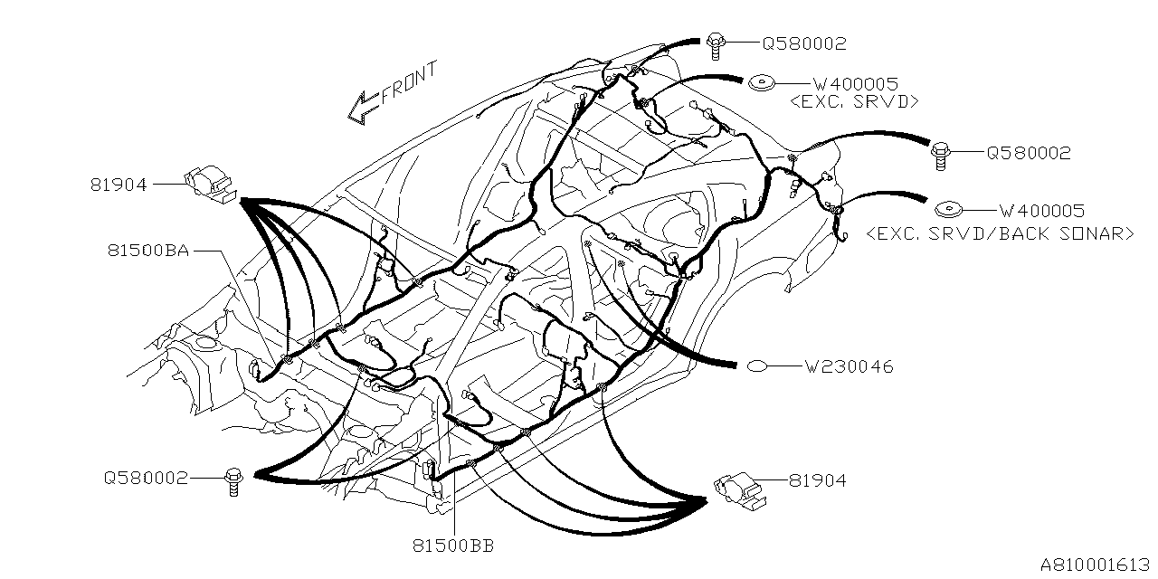 Subaru 81904AN00A Clamp Sd SILL