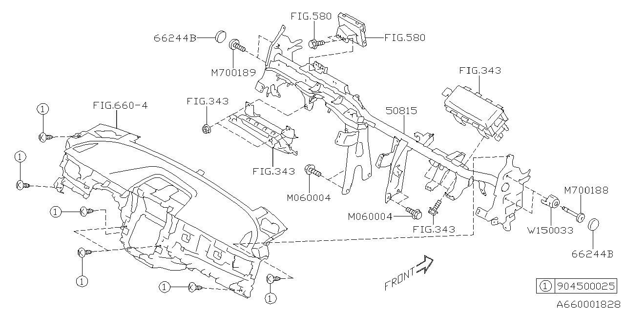 Subaru 66300AN00A9P Beam STRG COMPL SIA