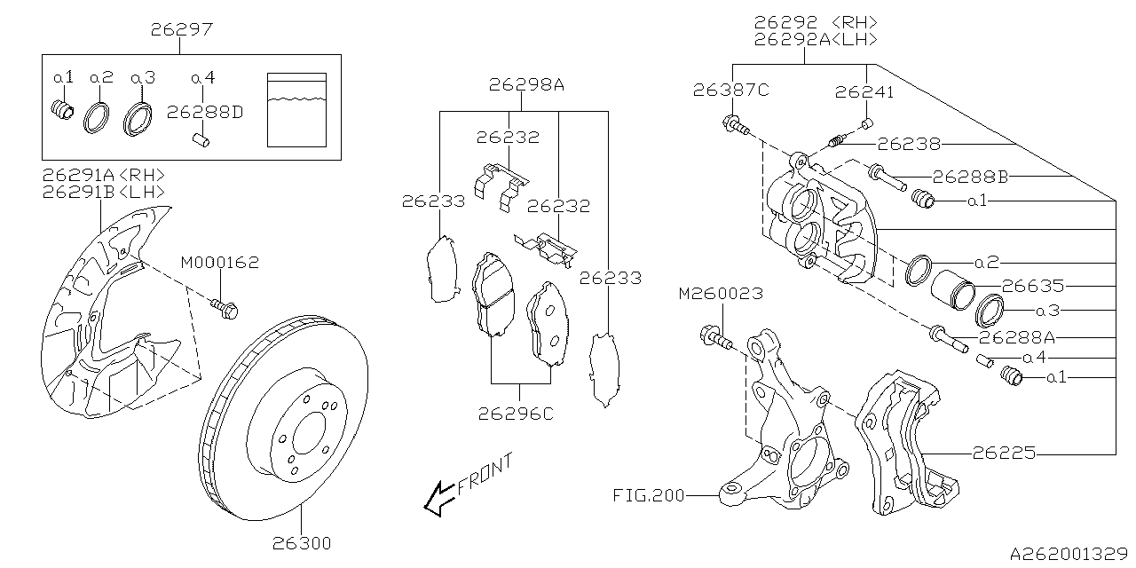 Subaru 26225AN00A Support