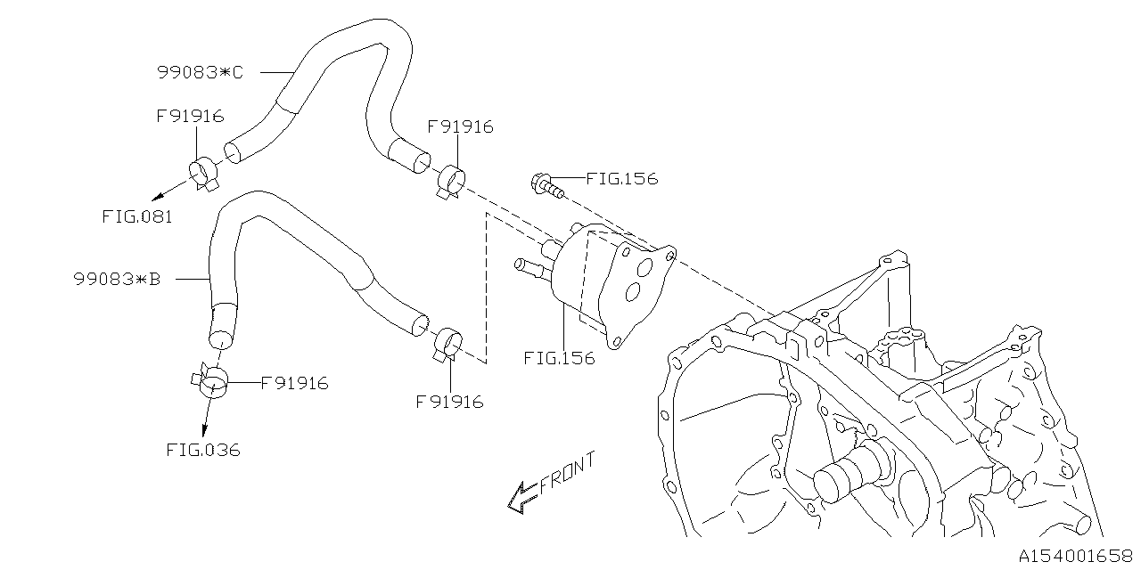 Subaru 99083AA69A Hose COMPL-Water