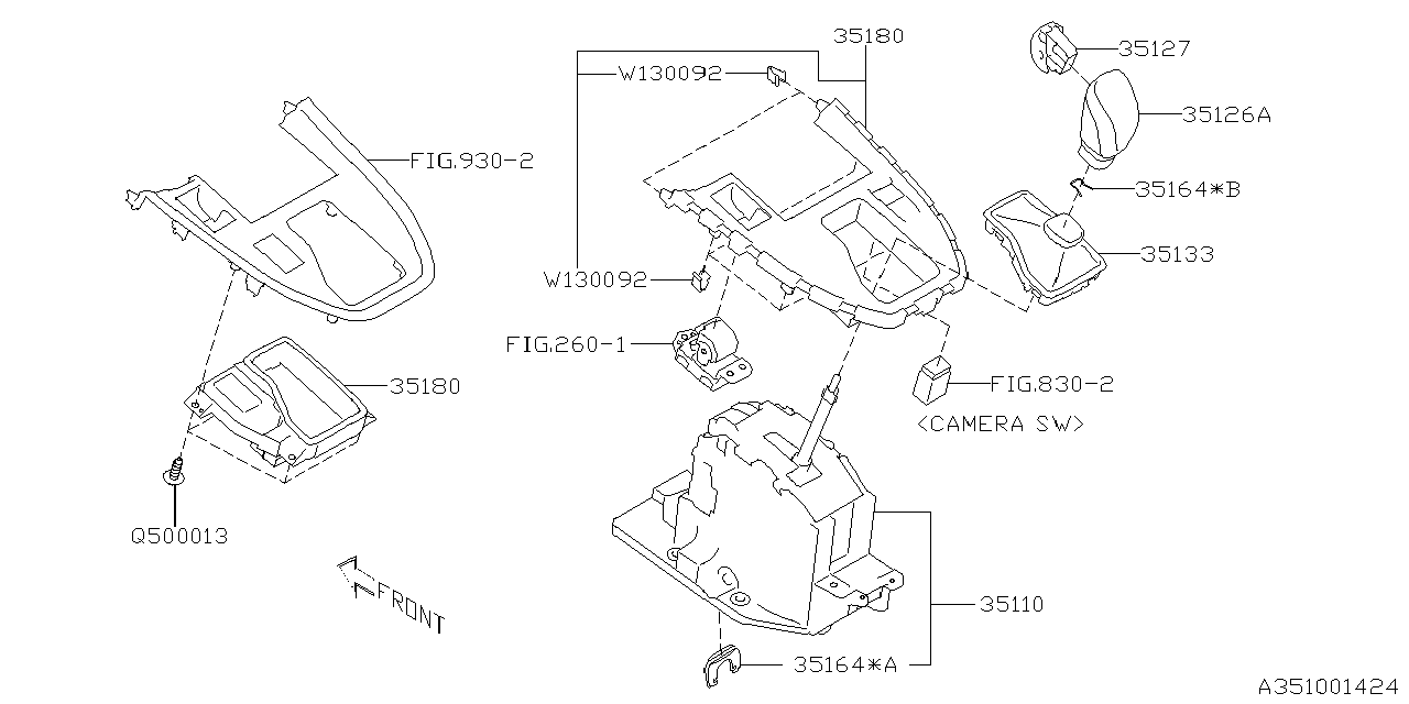 Subaru 35179AN01A Indicator Assembly Sim