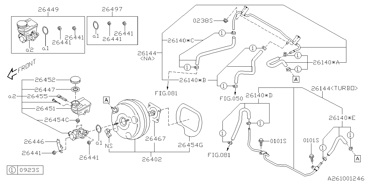 Subaru 26467AL00B Gasket BSTR