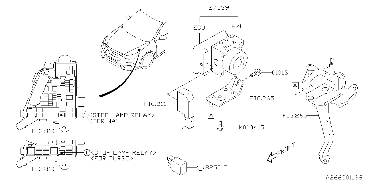 Subaru 27596AN00A H/U Assembly VDC