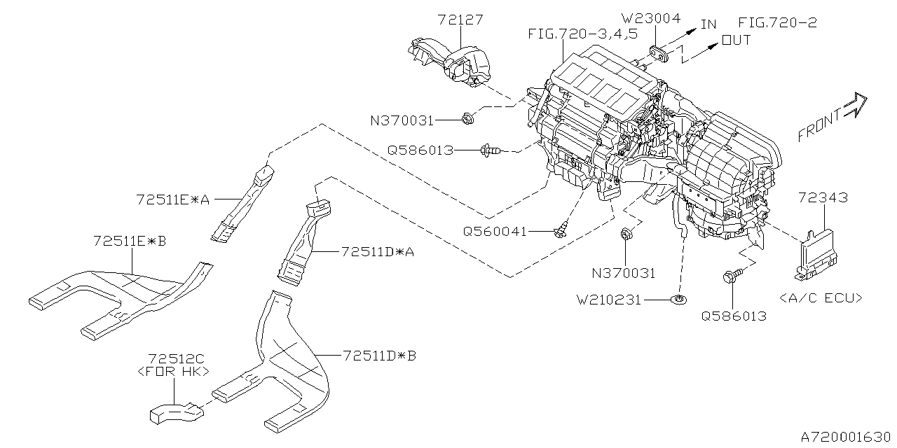 Subaru 72343AN00A ECU Ac