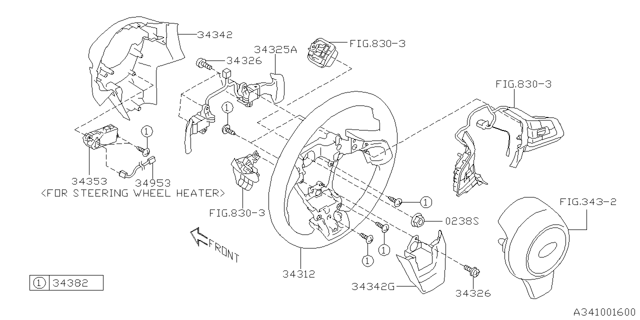 Subaru 34335XC00A Adapter Cord Heater