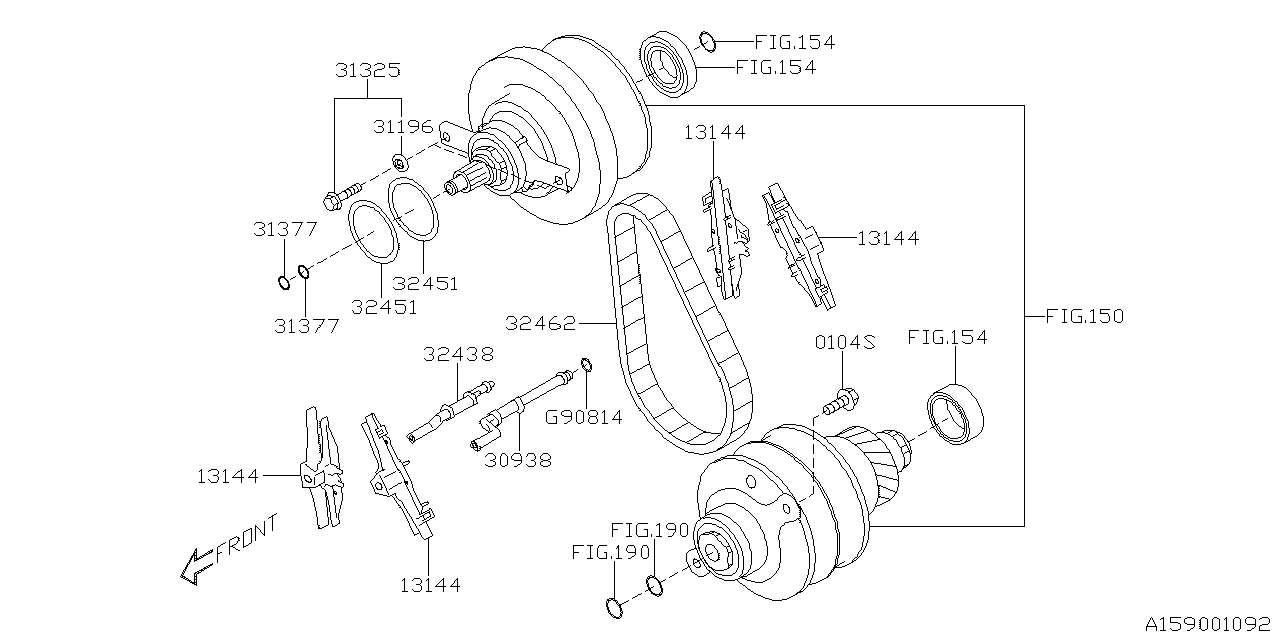 Subaru 32451AA160 SHIM-PRIM PLLY