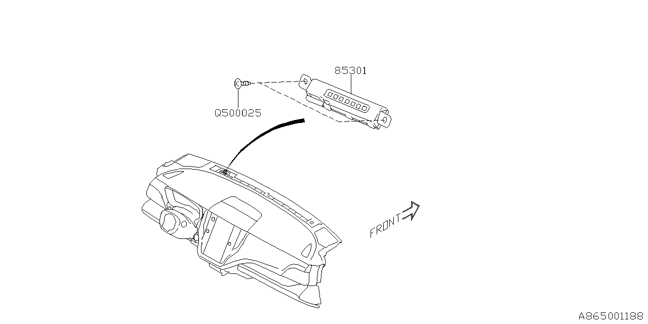 Subaru 85301AN00A EYESIGHT Monitor