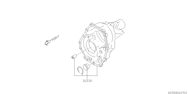 2016 Subaru Crosstrek Case Assembly Extension Diagram for 31330AA240