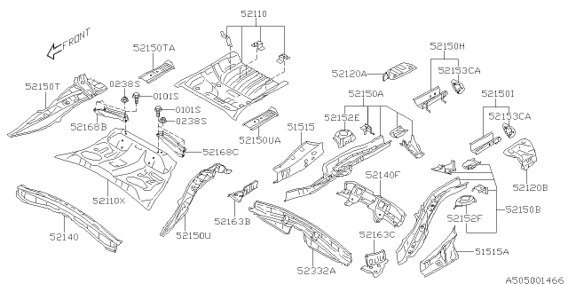 2017 Subaru Crosstrek Body Panel Diagram 8