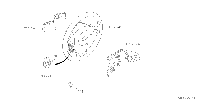 2014 Subaru XV Crosstrek Switch - Instrument Panel Diagram 5