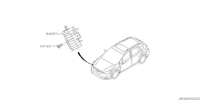 2015 Subaru XV Crosstrek Electrical Parts - Day Time Running Lamp Diagram
