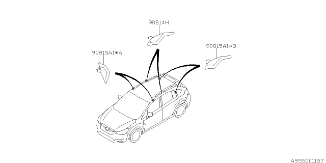 2014 Subaru XV Crosstrek Floor Insulator Diagram 1