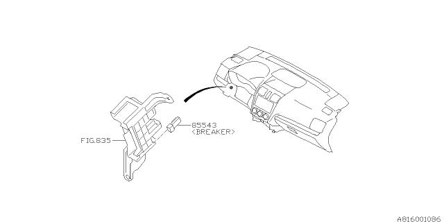 2017 Subaru Crosstrek Power Window Equipment Diagram