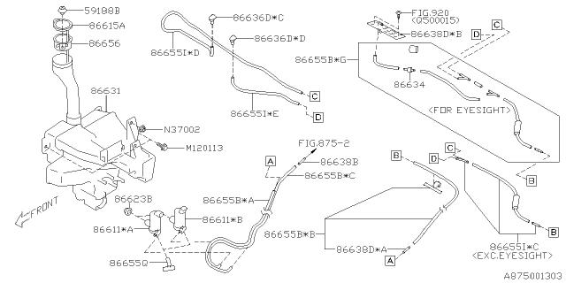 2017 Subaru Crosstrek Windshield Washer Diagram 1