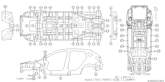 2014 Subaru XV Crosstrek Plug Diagram 1