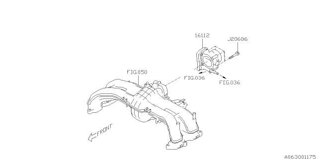 2015 Subaru XV Crosstrek Throttle Chamber Diagram 2