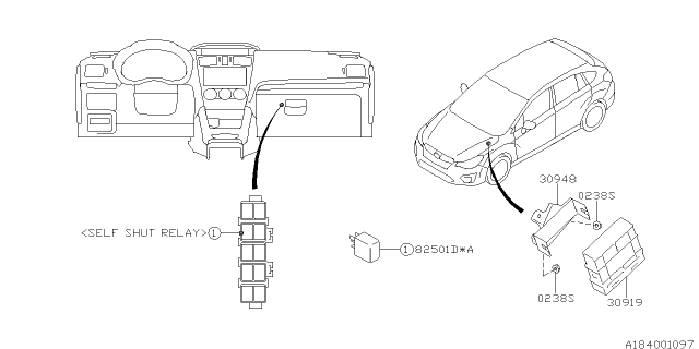 2015 Subaru XV Crosstrek Control Unit Diagram 1