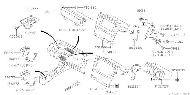 2014 Subaru XV Crosstrek Audio Parts - Radio Diagram 4