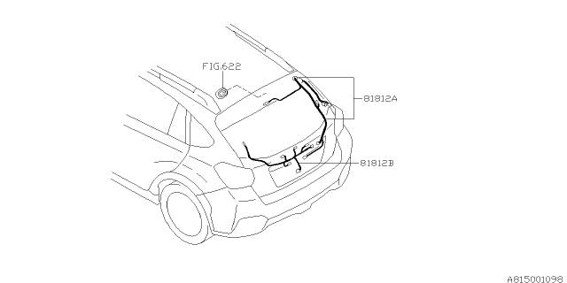 2017 Subaru Crosstrek Cord - Rear Diagram