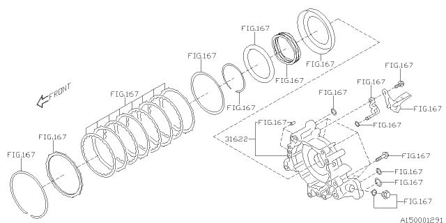 2017 Subaru Crosstrek Automatic Transmission Assembly Diagram 6