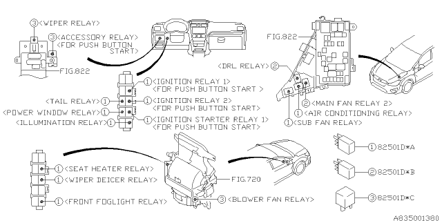2013 Subaru XV Crosstrek Electrical Parts - Body Diagram 7