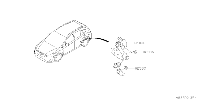 2014 Subaru XV Crosstrek Electrical Parts - Body Diagram 2