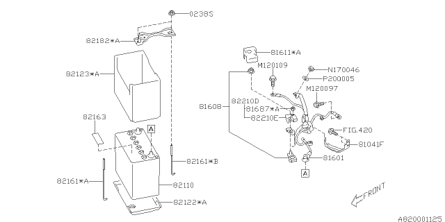 2014 Subaru XV Crosstrek Battery Equipment Diagram 4