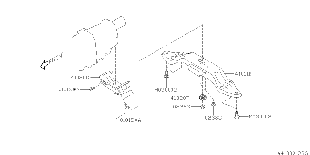 2017 Subaru Crosstrek Engine Mounting Diagram 3