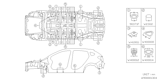 2013 Subaru XV Crosstrek Plug Diagram 4