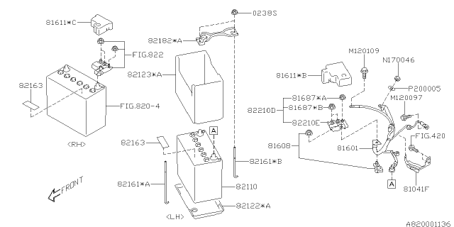 2014 Subaru XV Crosstrek Battery Equipment Diagram 1