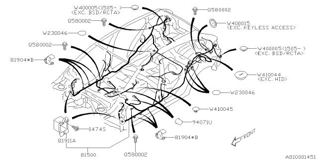 2015 Subaru XV Crosstrek Wiring Harness - Main Diagram 8