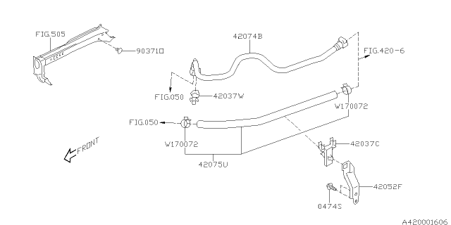 2015 Subaru XV Crosstrek Clamp Hose Diagram for 909170072