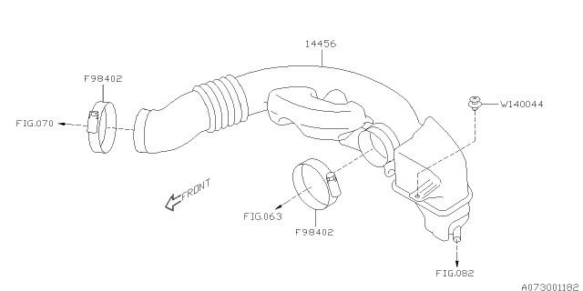 2016 Subaru Crosstrek Air Duct Diagram 2