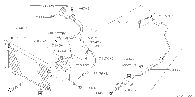 2013 Subaru XV Crosstrek Air Conditioner System Diagram 2