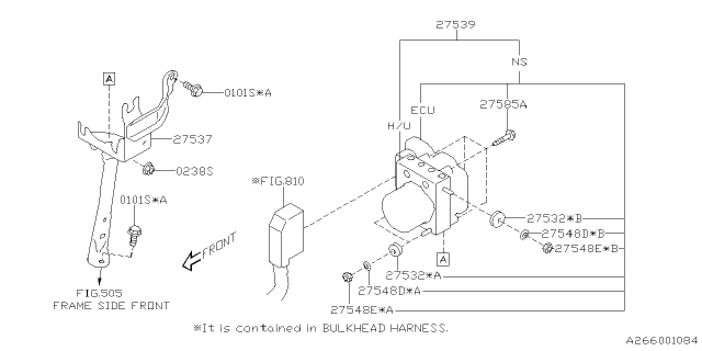 2013 Subaru XV Crosstrek V.D.C.System Diagram