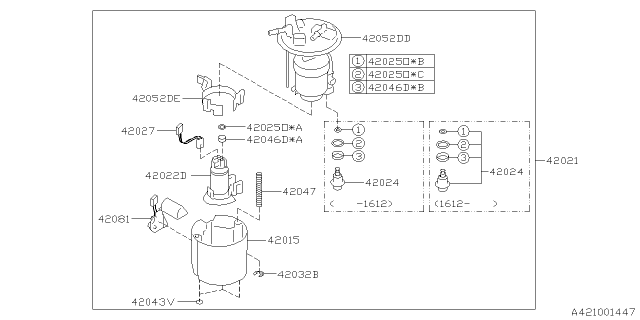 2017 Subaru Crosstrek Fuel Tank Diagram 3