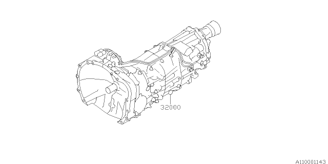 2015 Subaru XV Crosstrek Trans AY/TY758VD7DA Diagram for 32000AK280