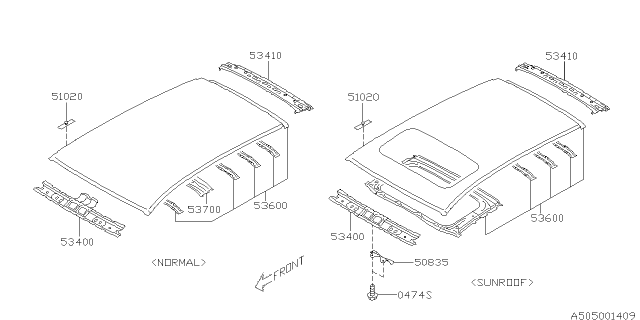 2017 Subaru Crosstrek Body Panel Diagram 13