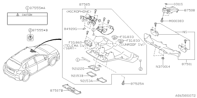2015 Subaru XV Crosstrek ADA System Diagram 3