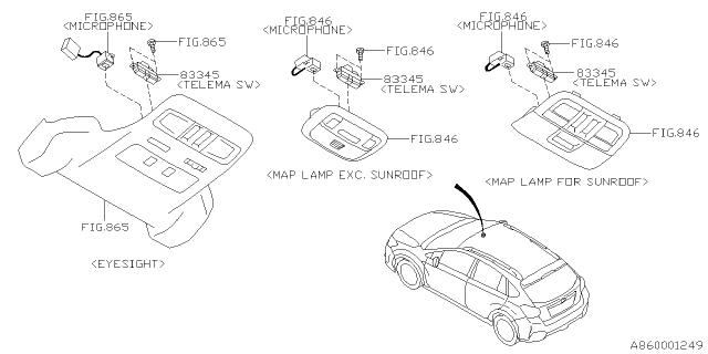 2015 Subaru XV Crosstrek Audio Parts - Radio Diagram 6