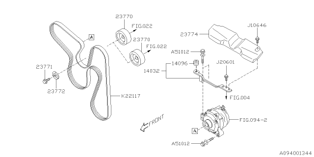 2013 Subaru XV Crosstrek Alternator Diagram 4